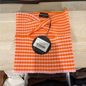 White fox time after time strapless top NWT